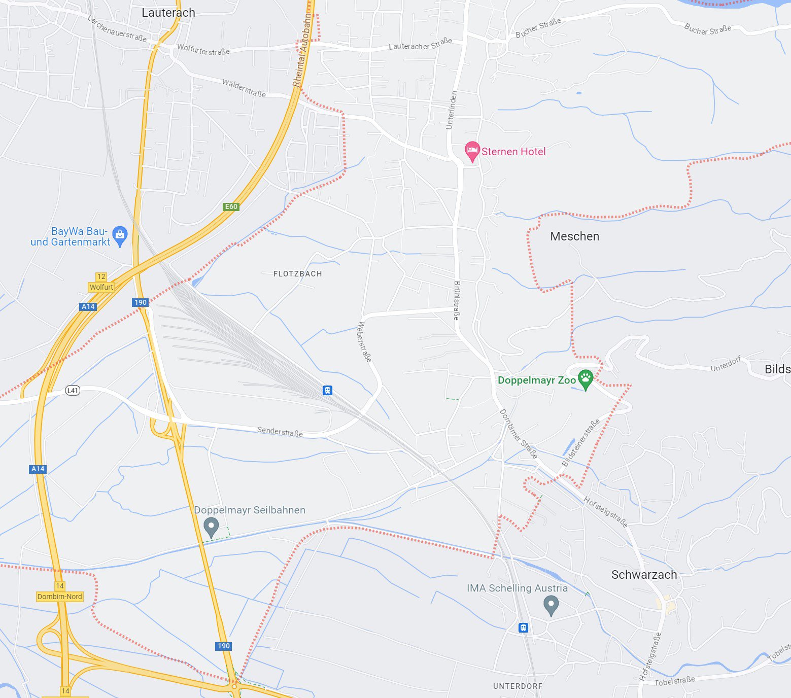 Lageplan / Karte Wolfurt