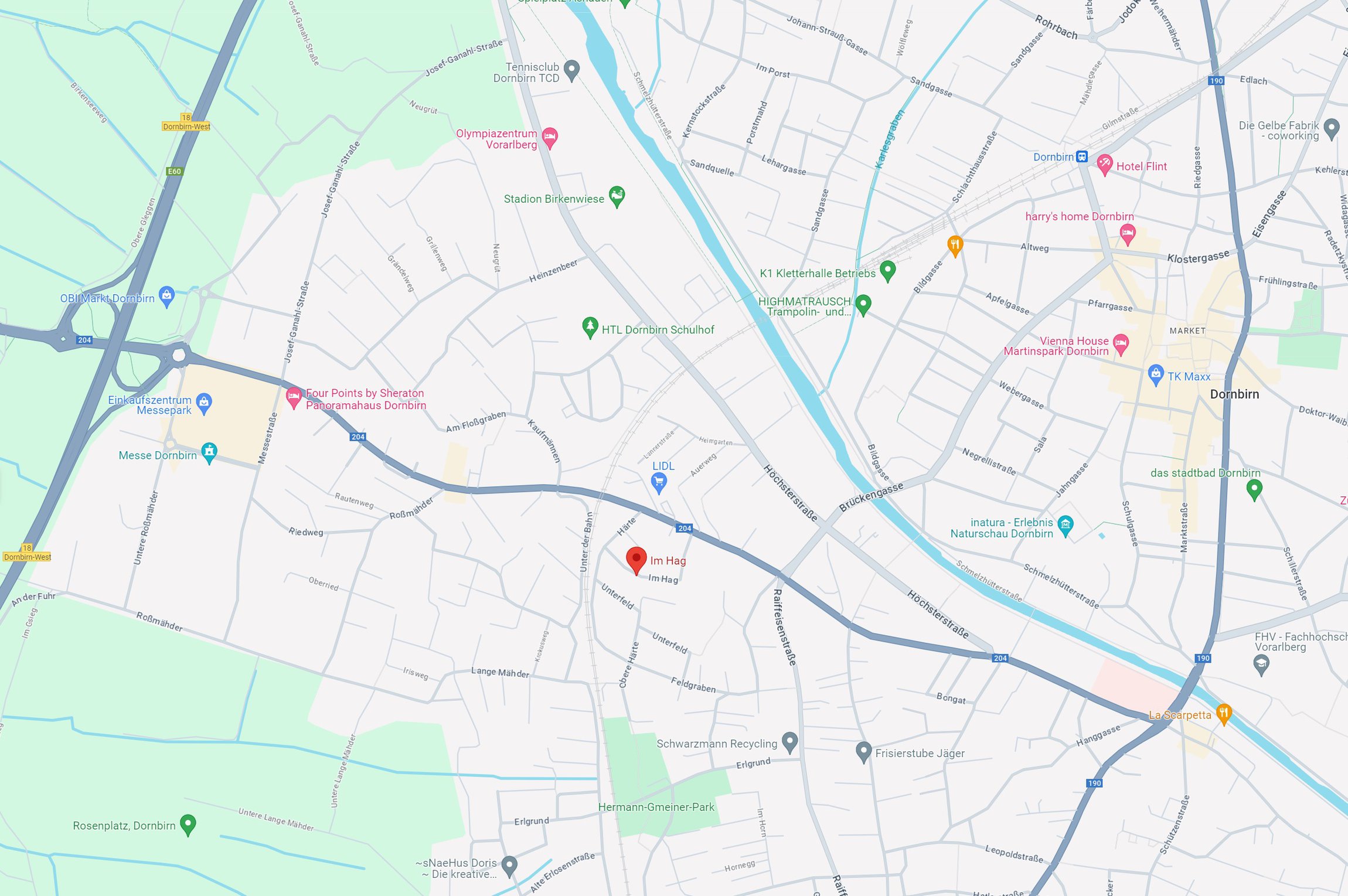 Wohnanlage Dornbirn / Im Hag Lageplan